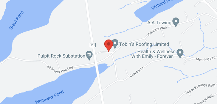 map of 48 Whiteway Pond Road